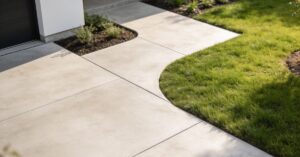 Beton zamiast kostki: nowoczesny podjazd betonowy w stylu minimalizmu