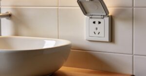 Wysokość gniazdka przy umywalce: jak montować osprzęt elektryczny?