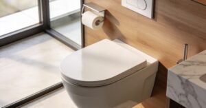 Ile miejsca na wc podwieszany? Planuj stelaż i odległości w łazience