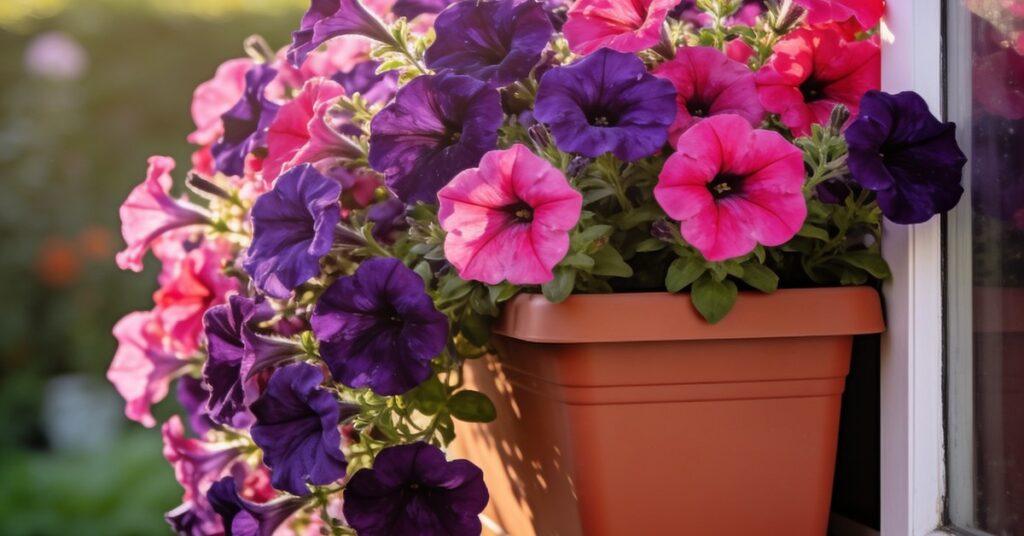 Surfinia i petunia: uprawa, by niebieski kwiat mógł pięknie zwisać
